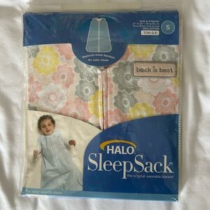 🆕HALO Lightweight SleepSack Wearable Blanket - Pink, Yellow, Gray Floral